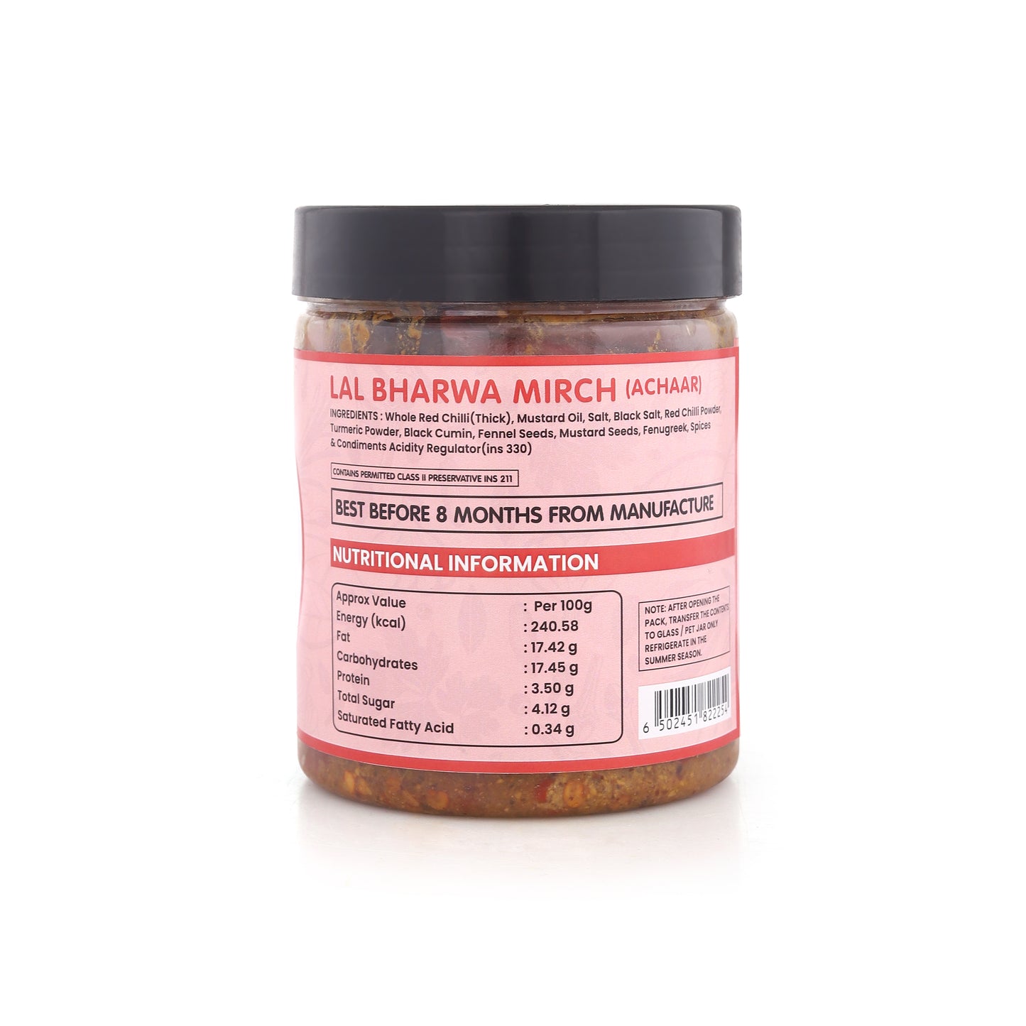 Lal Bharwa Mirch Achaar (Red Stuffed Chilly Pickle)