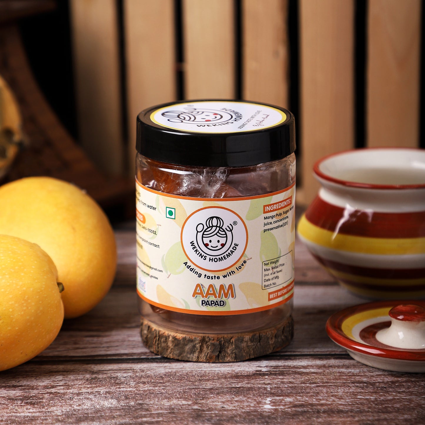 Orange Aam Papad (Mango Papad)