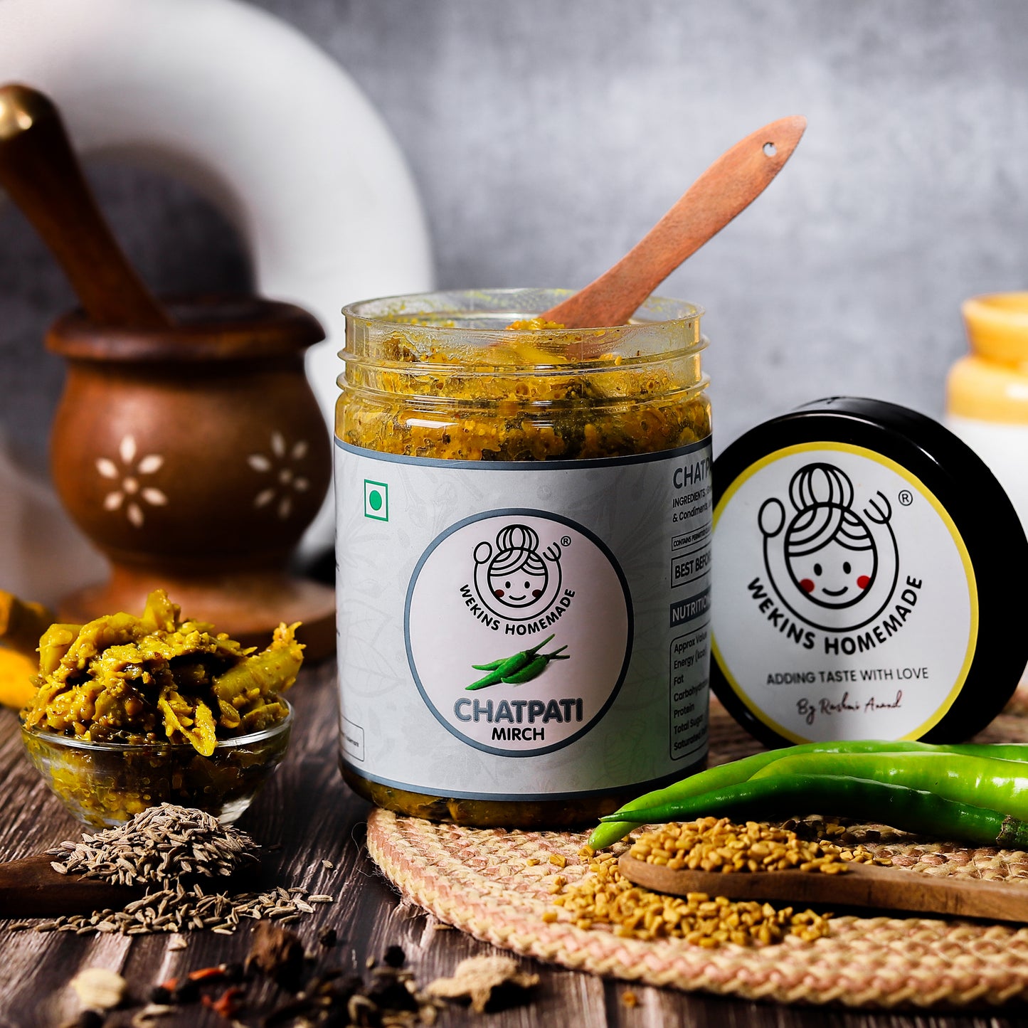 Chatpati Mirch Achaar (Green Chilly Pickle)