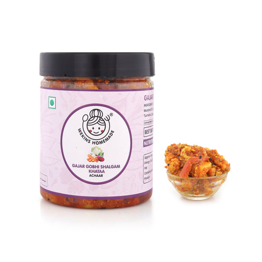 Gajar Gobhi Shalgam Khata Achaar (Winter Mix Pickle)