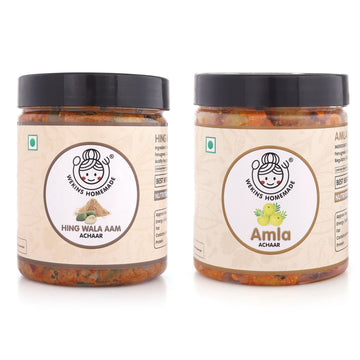 Combo Pack of 2 Pickles |Amla Achaar + Hing wala aam Achaar